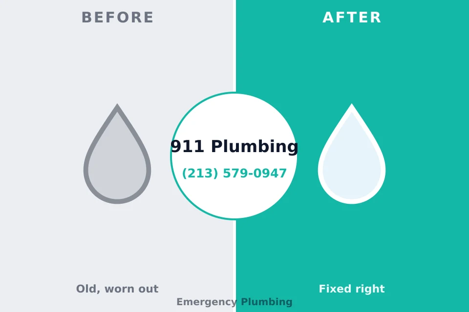 Before and after: plumbing company Clare, MI
